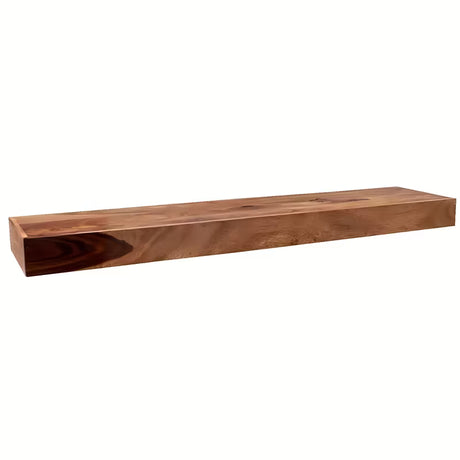 Stenski Polica Naturel Wood iz masivnega palisandra z mat površino in izrazito strukturo lesa.