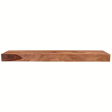 Stenski Polica Naturel Wood iz masivnega palisandra z mat površino in izrazito strukturo lesa.