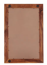 Stensko ogledalo Naturel Wood 60x90 cm iz masivnega palisandra v toplih rjavih tonih