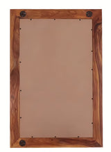 Stensko ogledalo Naturel Wood 60x90 cm iz masivnega palisandra v toplih rjavih tonih