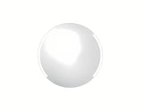 Okroglo kopalniško LED ogledalo Naturel s premerom 60 cm, z osvetlitvijo ozadja in aluminijastim okvirjem