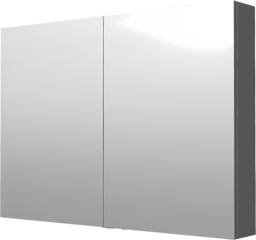 Omarica z Ogledalom Naturel 100x72 cm u sivo-srebrnoj boji s dvoja zrcalna vrata