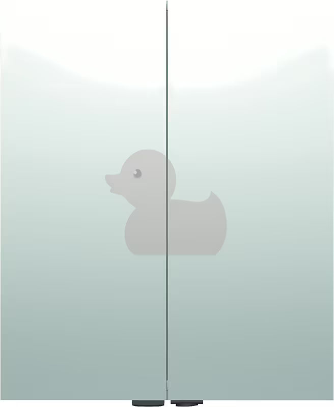 Omarica z Ogledalom Naturel 60x72 cm u sivo-srebrnoj boji s dvojim zrcalnim vratima