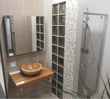 Omarica z Ogledalom Naturel 80x72 cm u sivo-srebrnoj boji s dvojim zrcalnim vratima