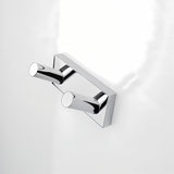 Kromirani dvojni kavelj Nimco Keira od mesinga pro montaža bušenjem ili lijepljenjem