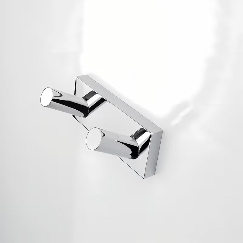 Kromirani dvojni kavelj Nimco Keira od mesinga pro montaža bušenjem ili lijepljenjem