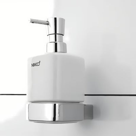 Nimco Kibo dozator tekućeg sapuna s keramičkom posudom u krom izvedbi