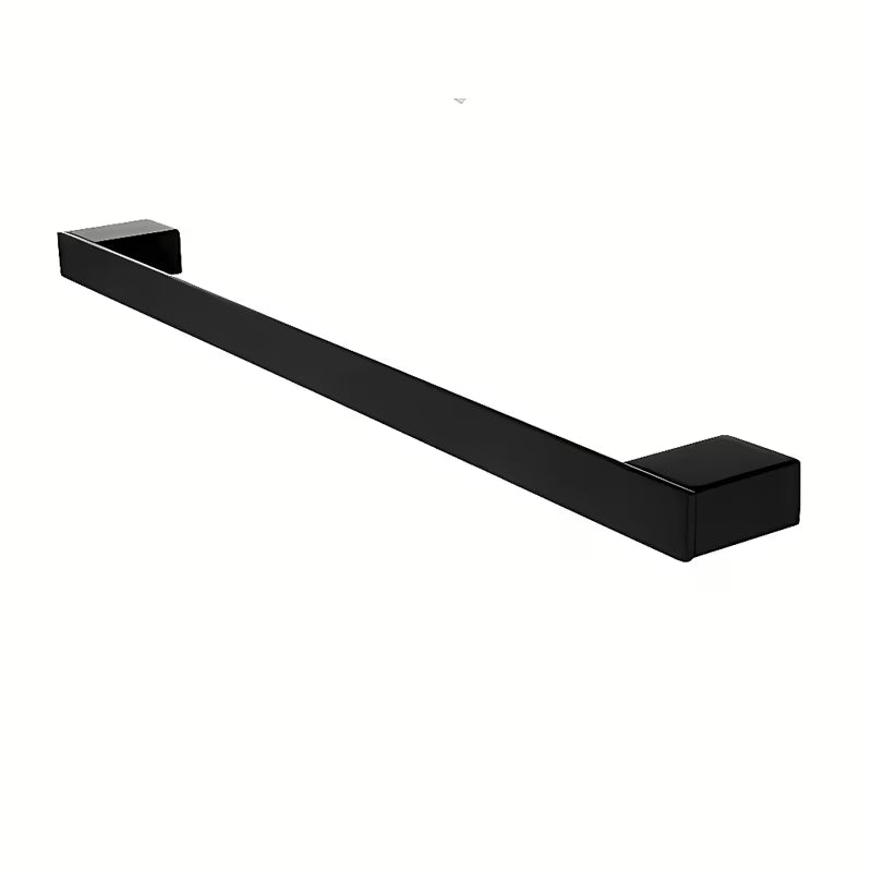 Črn mat držalo za brisače Nimco Kibo pro za zložene brisače do 70 cm
