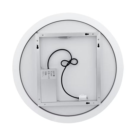 Okruglo LED kupaonsko ogledalo Nimco s pozadinskim osvjetljenjem po obodu, promjer 80 cm.