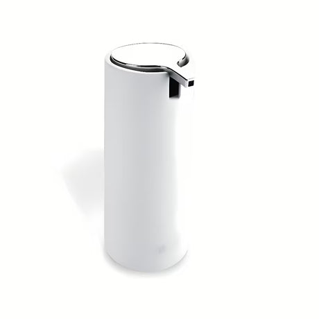 Bel prostostoječi dozirnik za tekoče milo Nimco Omi iz polyresina s prostornino 175 ml.