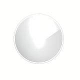 Okroglo LED kopalniško ogledalo Nimco z osvetlitvijo po obodu, premer 80 cm.
