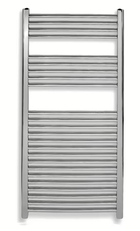 Kombiniran kopalniški radiator Novaservis 45x120 cm v krom izvedbi z ravnimi linijami