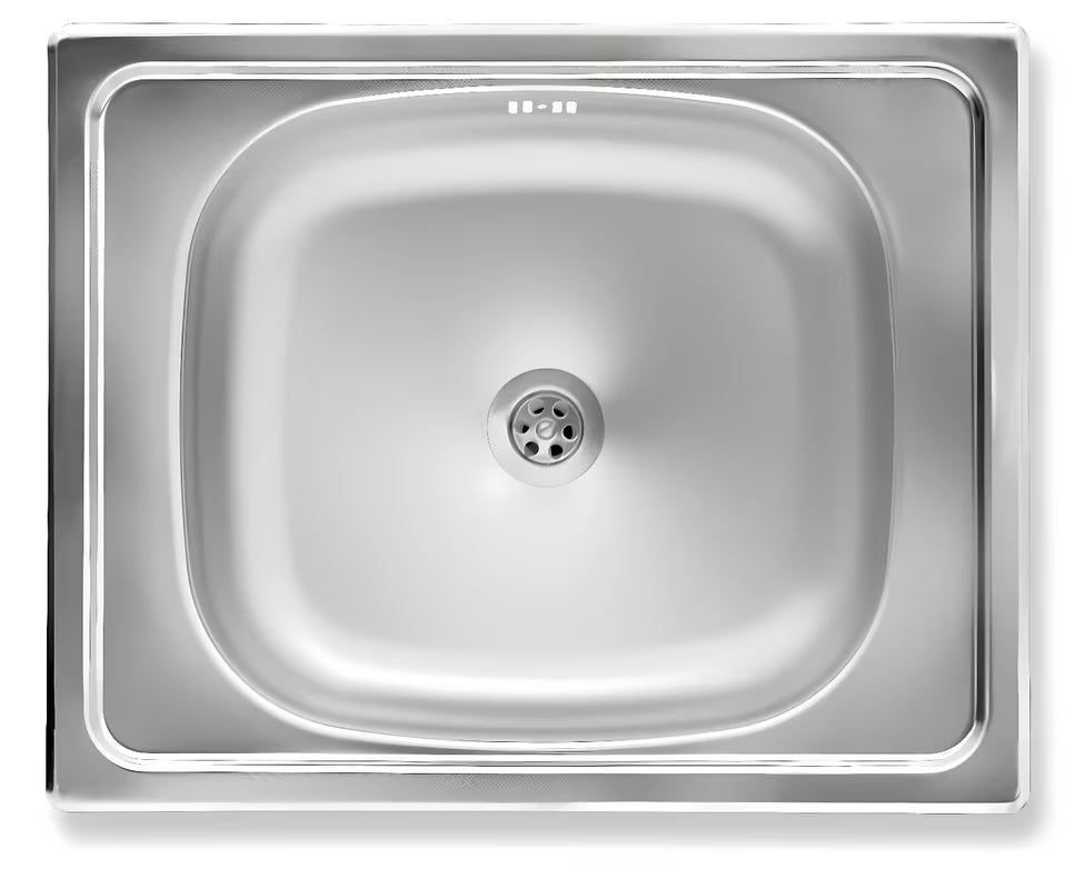 Kuhinjski enojno korito Novaservis pro od nehrđajućeg čelika, montaža za delovni pult, 50x40 cm, dubina 15,5 cm