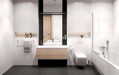 Kromirana enoročna armatura za umivalnik Novaservis Metalia 54 z odtokom click-clack