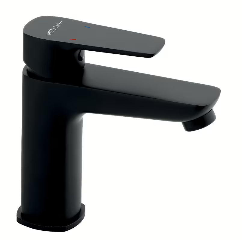 Novaservis Metalia 58 enoročna stoječa armatura za umivalnik v črni barvi z mat površino