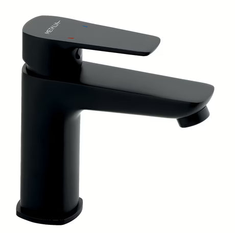 Novaservis Metalia 58 enoročna stoječa armatura za umivalnik u crnoj boji s mat površinom