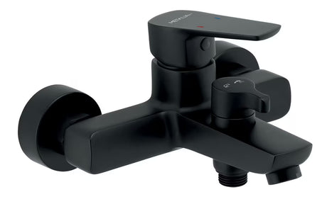 Novaservis Metalia 58 enoročna stenska armatura za kad u crnoj boji s mat površinom