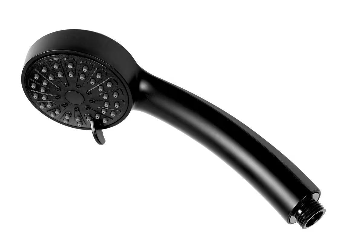 Mat črna ročna prha Novaservis s tremi načini curka in šobami EasyClean
