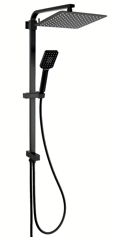 Črn tušni sistem Novaservis brez armature