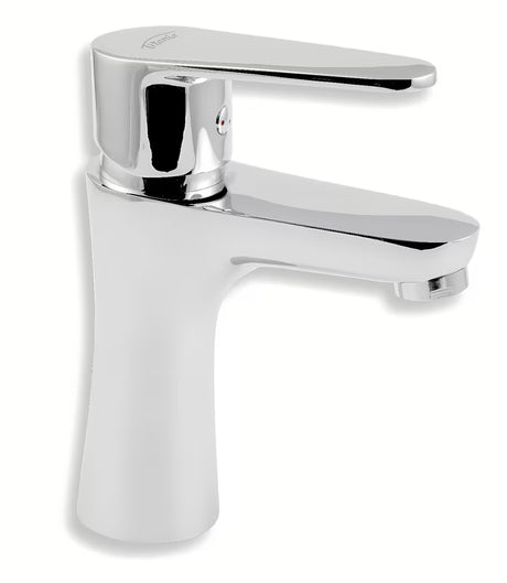 Kromirana enoročna stoječa armatura za umivalnik Novaservis Titania Fresh brez odtoka