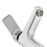 Kromirana armatura za umivalnik Optima Cube Way brez odtoka s keramičkom kartušom i fleksibilnim perlatorom.