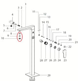 Perlator Optima pro za prezračevanje curka in varčevanje z vodo pri uporabi armature