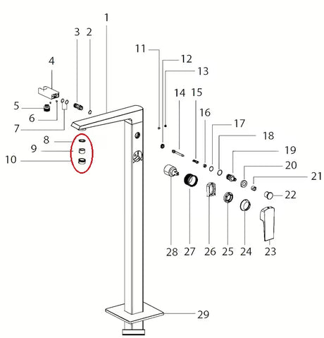 Perlator Optima pro za prezračevanje curka in varčevanje z vodo pri uporabi armature