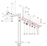 Preklopnik Optima pro armature pro za enostavno preklapljanje pretoka vode med iztoki