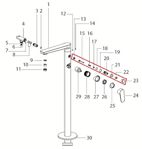 Preklopnik Optima pro armature pro za enostavno preklapljanje pretoka vode med iztoki