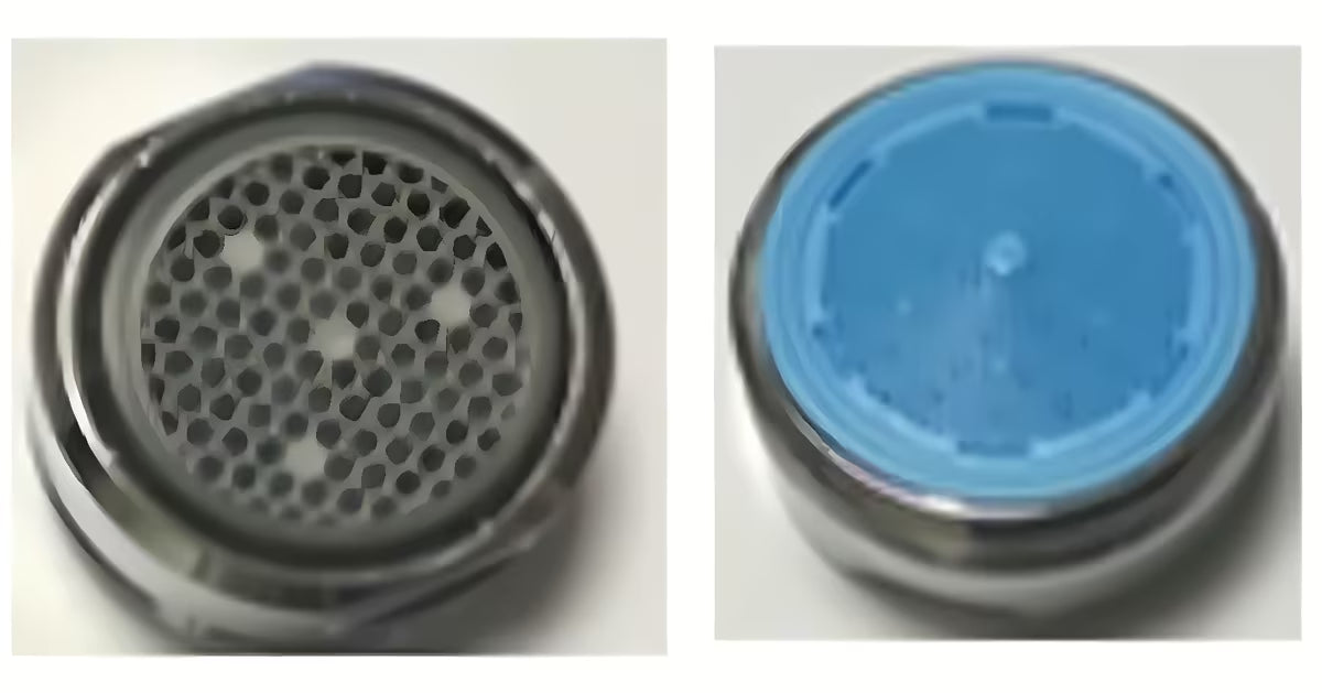 Perlator Optima z varčevanjem vode in prilagodljivo nastavitvijo smeri curka pro za armature serije Cube Way.