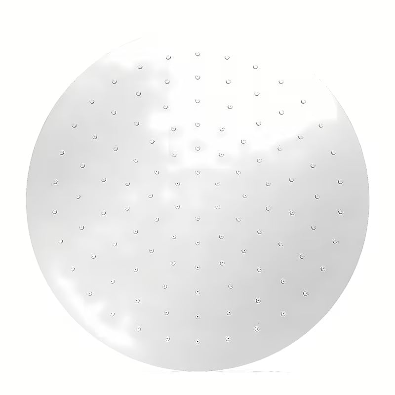 Okrogla medeninasta nadglavna prha Optima Chrome s premerom 30 cm v krom izvedbi.