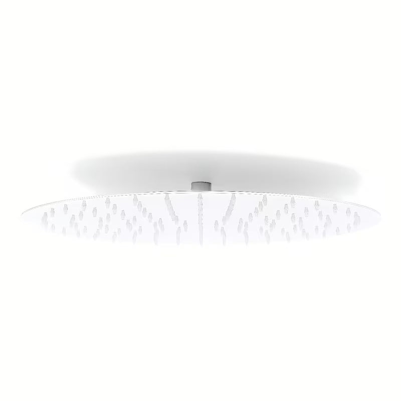 Medeninasta nadglavna prha Optima Chrome v okrogli izvedbi s premerom 40 cm.