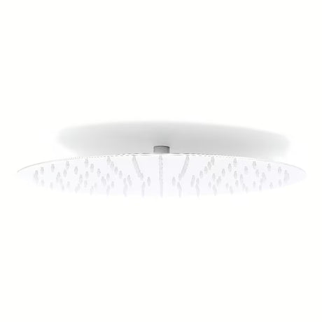 Medeninasta nadglavna prha Optima Chrome v okrogli izvedbi s premerom 40 cm.