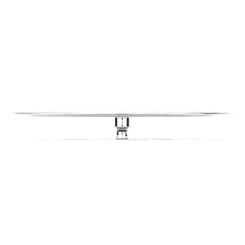Medeninasta nadglavna prha Optima Chrome v okrogli izvedbi s premerom 40 cm.