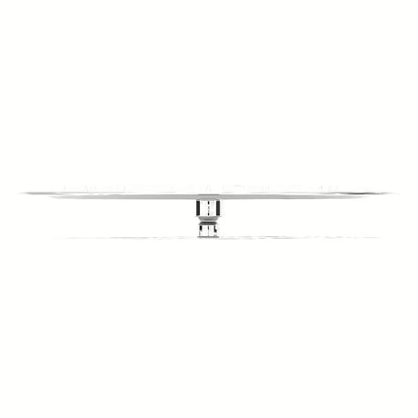 Medeninasta nadglavna prha Optima Chrome v okrogli izvedbi s premerom 40 cm.