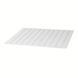 Medeninasta kvadratna nadglavna prha Optima Chrome v krom izvedbi, dimenzije 30 x 30 cm.