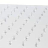Medeninasta kvadratna nadglavna prha Optima Chrome v krom izvedbi, dimenzije 30 x 30 cm.