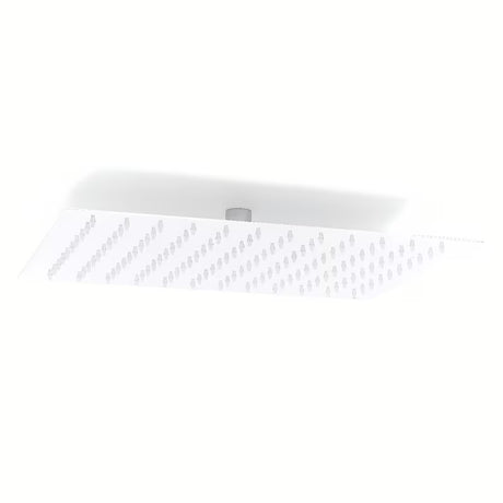 Medeninasta nadglavna prha Optima Chrome z oglato zasnovo, dimenzije 34x22 cm