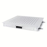 Vgradna oglata nadglavna prha Optima Chrome 50x50 cm v krom izvedbi