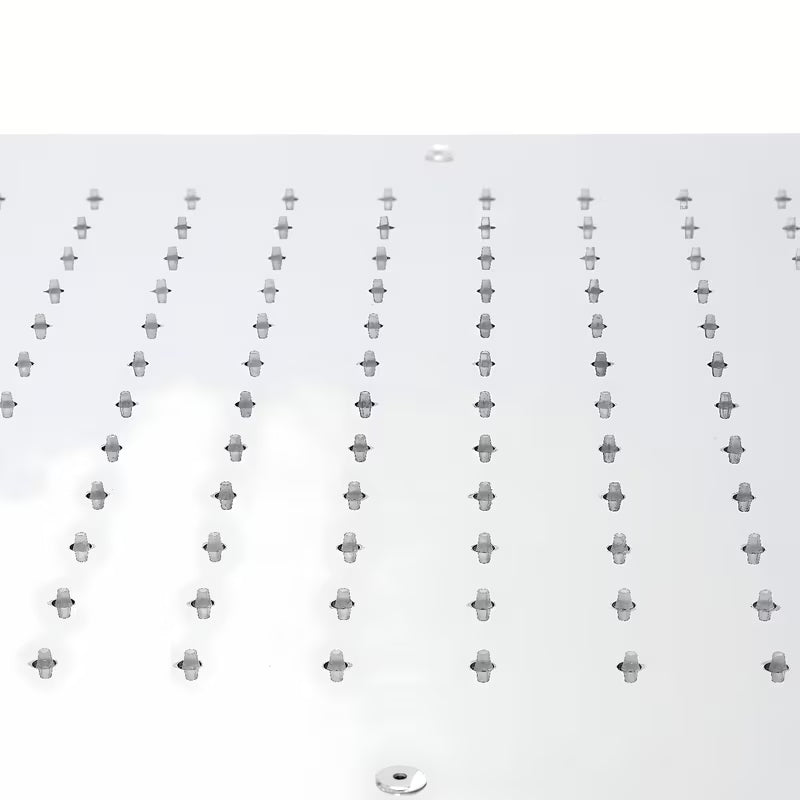 Vgradna oglata nadglavna prha Optima Chrome 50x50 cm v krom izvedbi