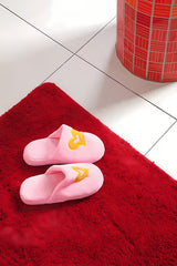 Crvena WC preproga Optima od mikrovlakana s protukliznom obradom