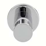 Kromirani priključek za tuš cev tuši Optima s integriranim držačem tuši u zaobljenom dizajnu.