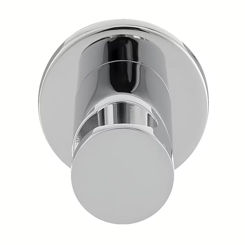 Kromirani priključek za tuš cev tuši Optima s integriranim držačem tuši u zaobljenom dizajnu.