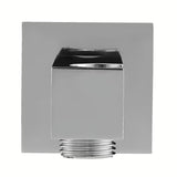 Kromirani priključek za tuš cev tuši s integriranim držačem, četvrtastog dizajna