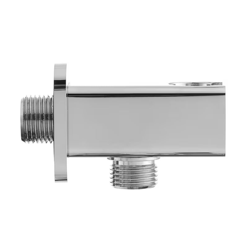 Optima priključek za tuš cev u krom izvedbi s integriranim držačem ručne tuši
