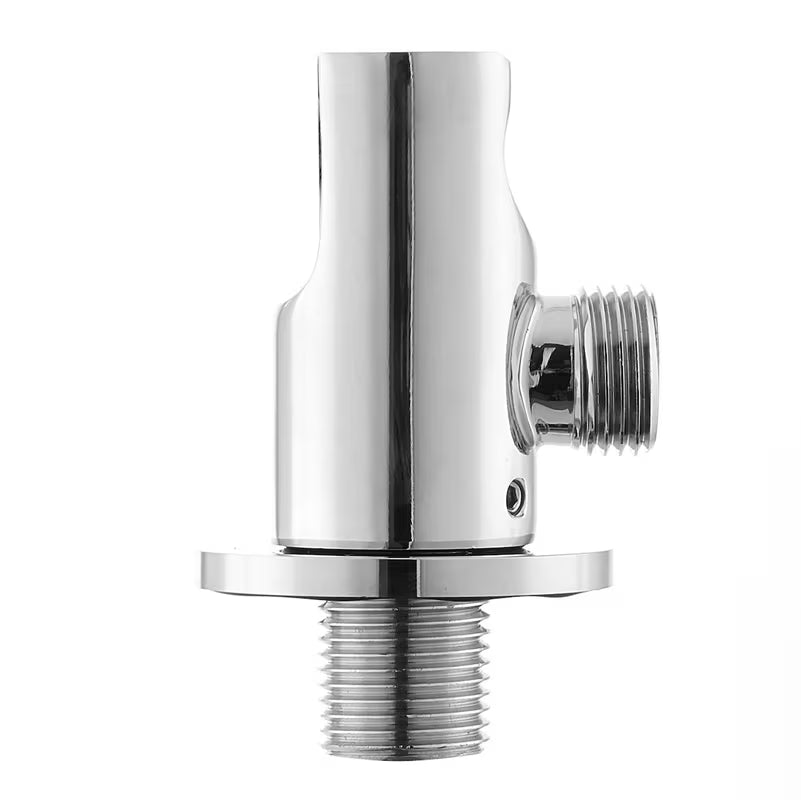 Kromirani priključek za tuš cev Optima z držalom za ručnu tuši u okruglom dizajnu