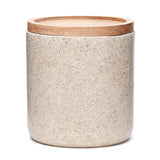 Škatla s pokrovčkom Optima Poly u nijansi light-limestone s drvenim poklopcem