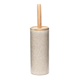 WC ščetka Optima Poly v odtenku light-limestone iz poliresina in lesa