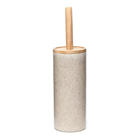 WC ščetka Optima Poly v odtenku light-limestone iz poliresina in lesa