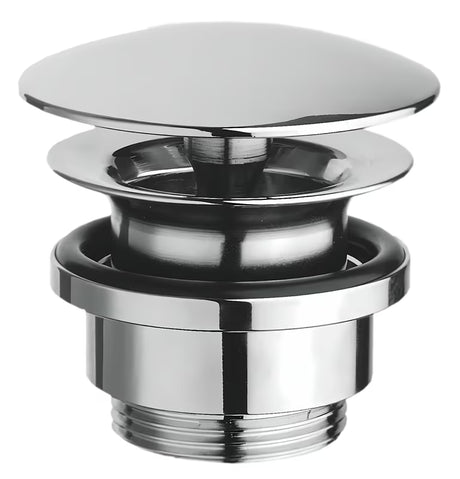 Optima Chrome kromiran nezapiralni odtok za umivalnik s snemljivim pokrovom
